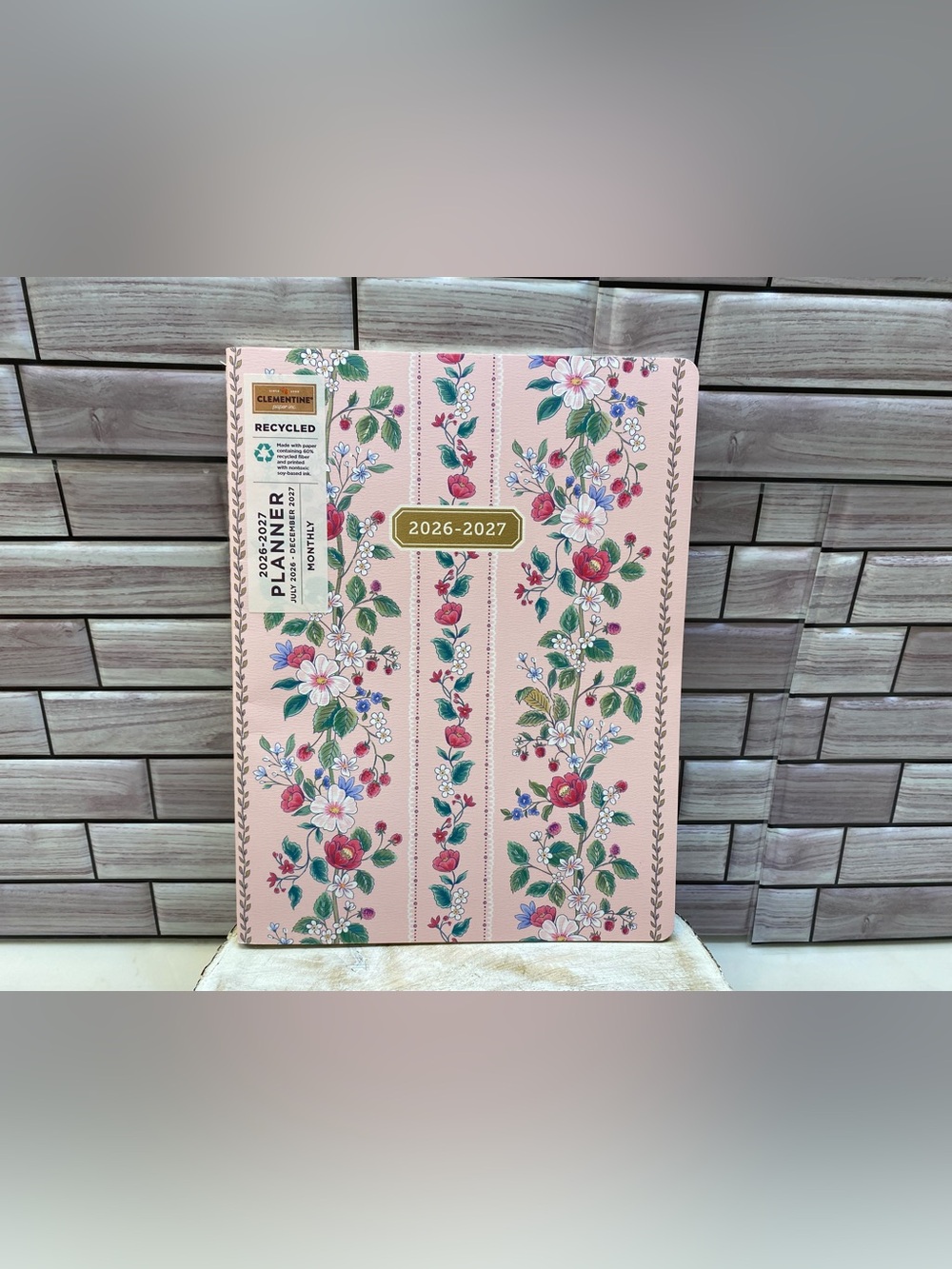 Clementine Paper inc. ❤️2027 17-month Large Size Planner Pink/Florals NWT